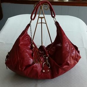 Red Hobo bag style purse